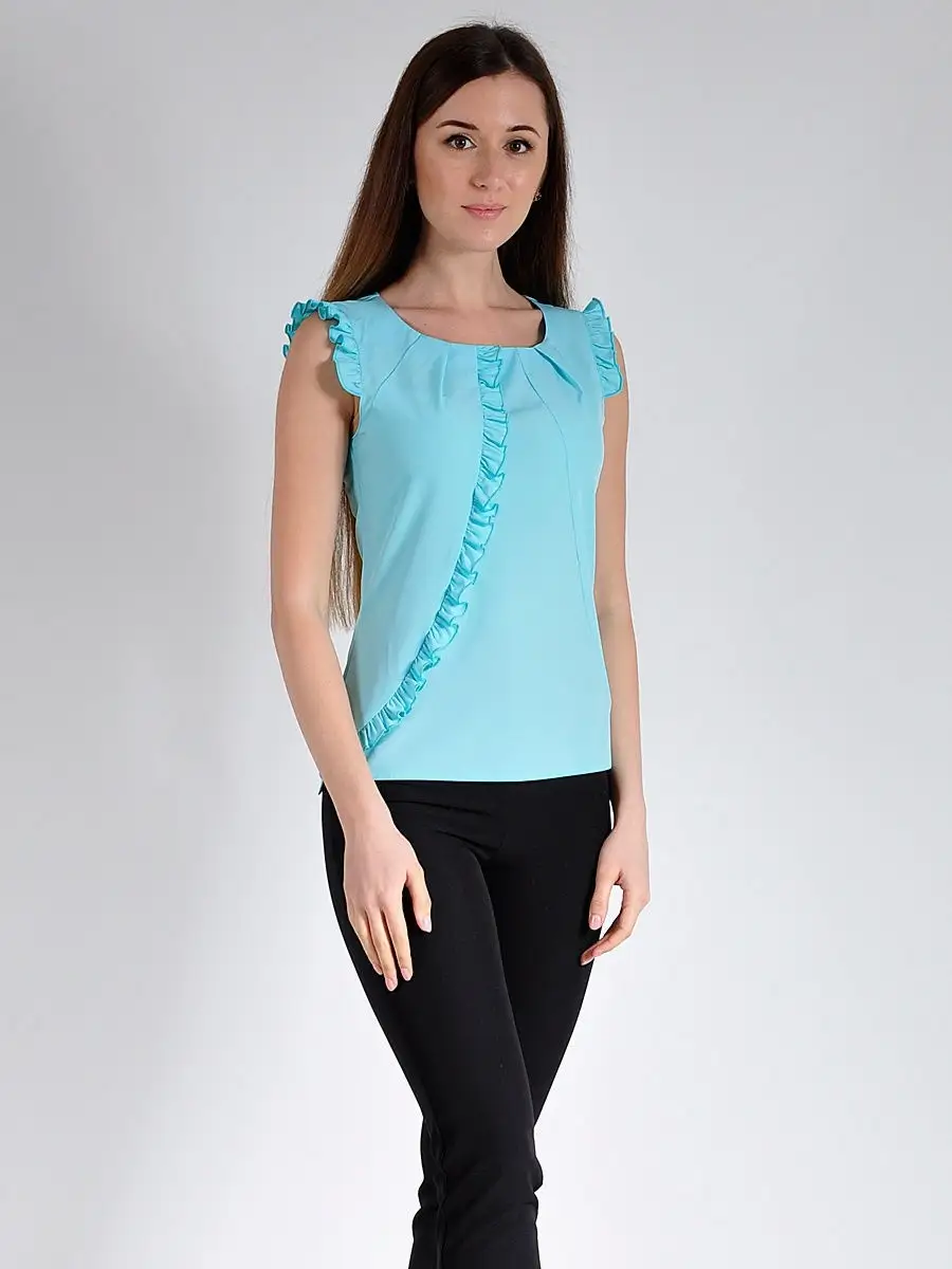 Блузка белая офисная нарядная