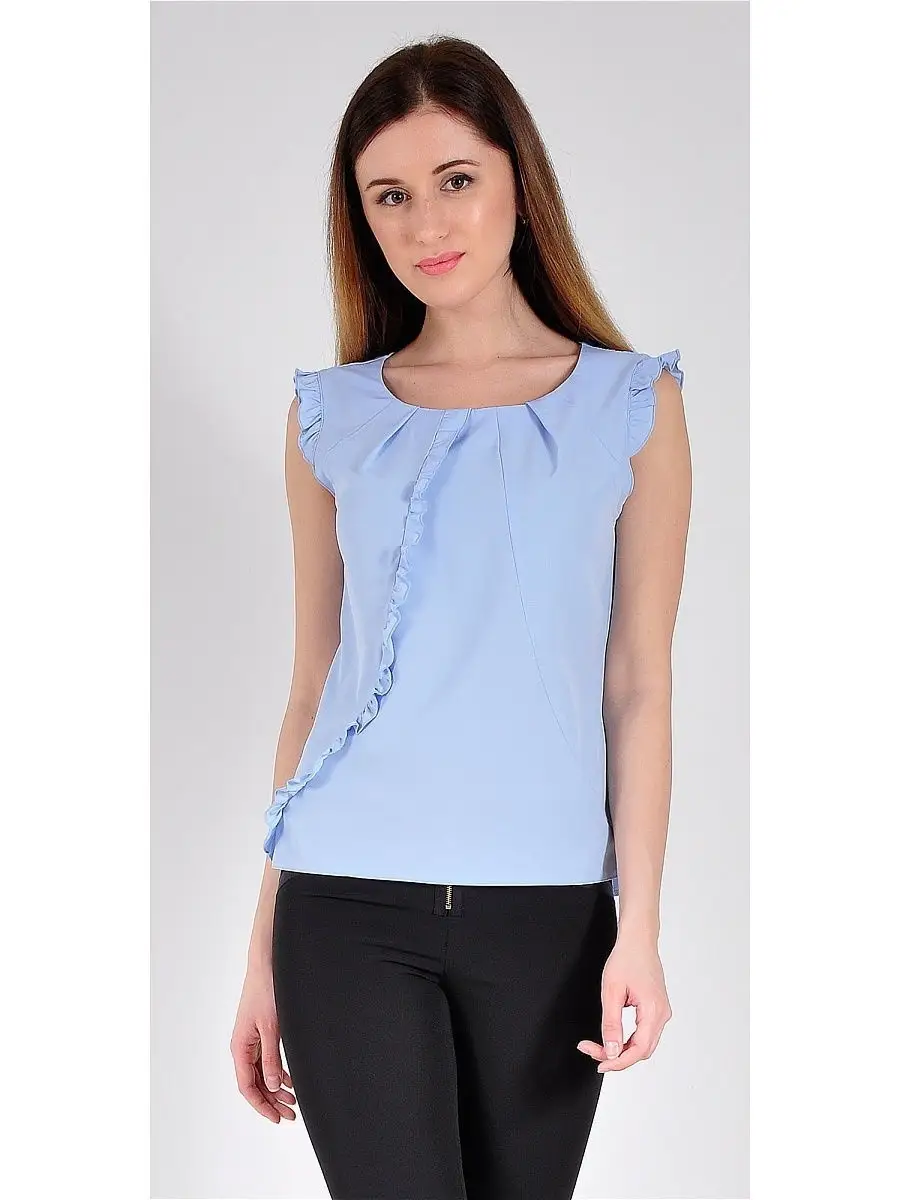 Блузка белая офисная нарядная