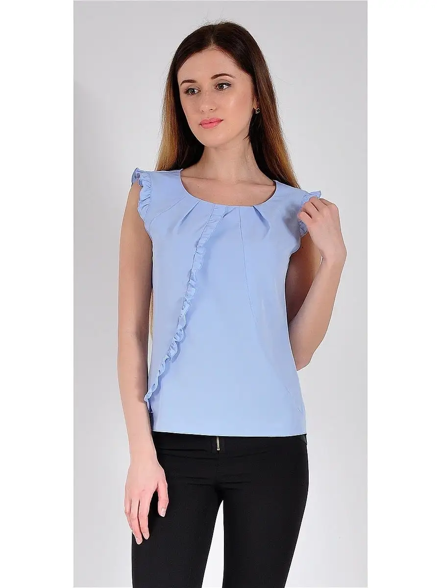 Блузка белая офисная нарядная — изображение 2