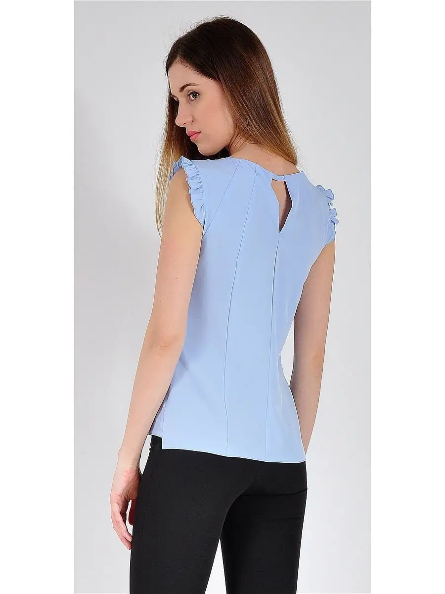 Блузка белая офисная нарядная — изображение 3