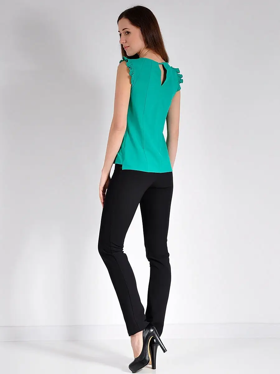 Блузка белая офисная нарядная — изображение 3