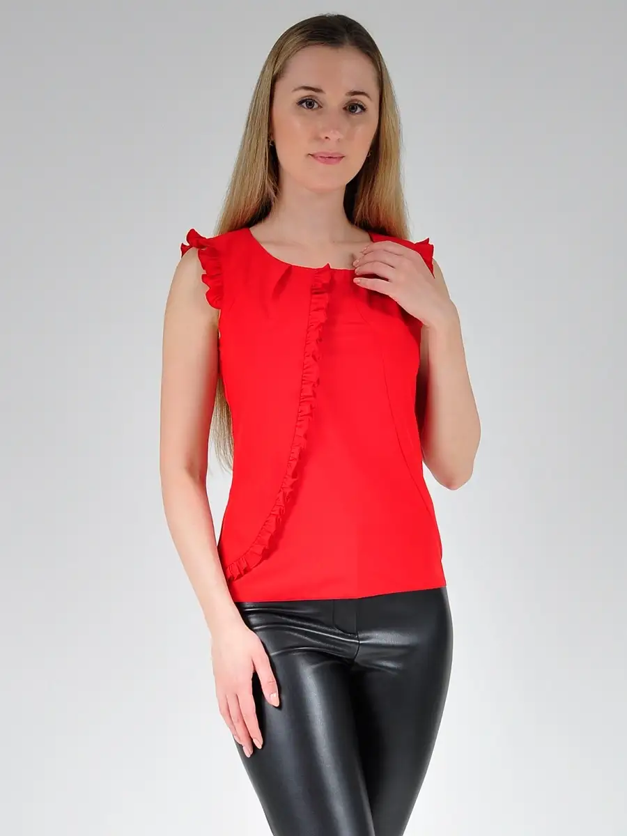 Блузка белая офисная нарядная — изображение 2