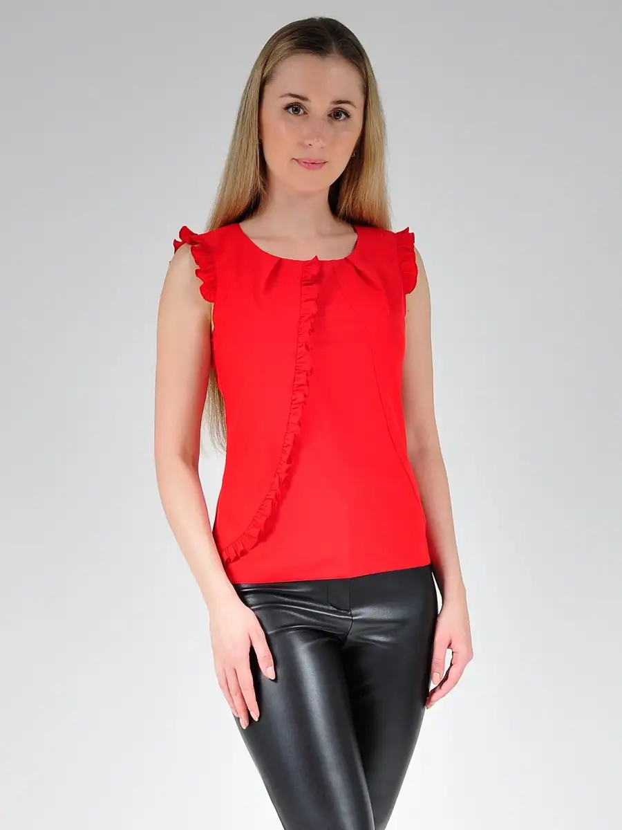 Блузка белая офисная нарядная — изображение 3