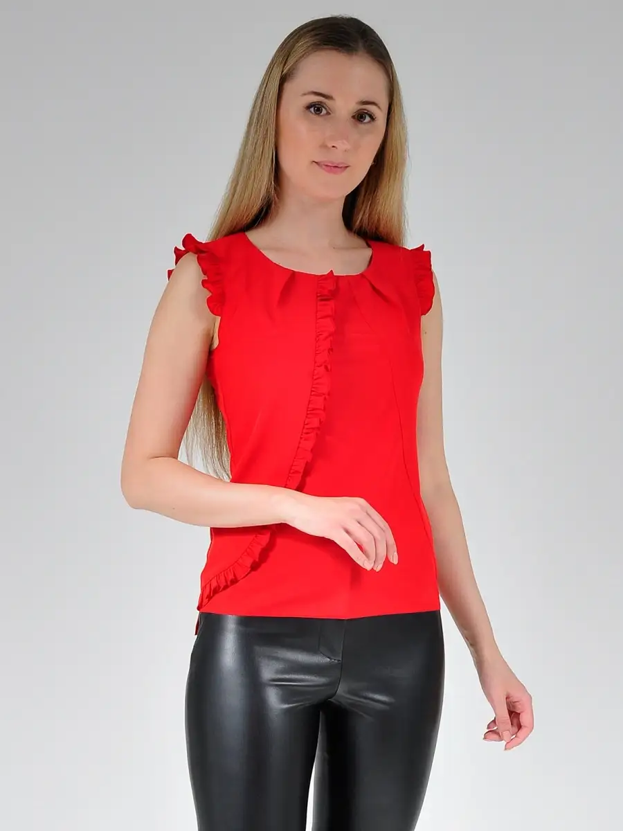 Блузка белая офисная нарядная — изображение 6