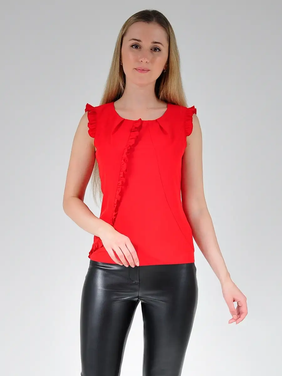 Блузка белая офисная нарядная — изображение 9