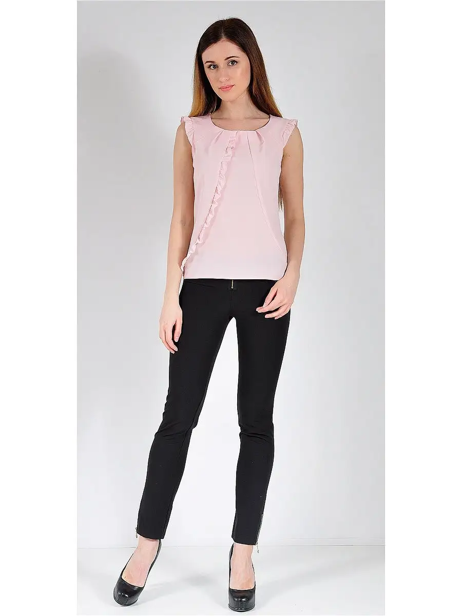 Блузка белая офисная нарядная