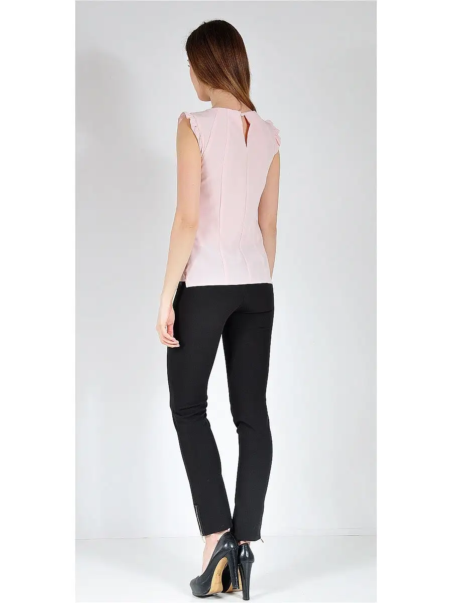 Блузка белая офисная нарядная — изображение 3