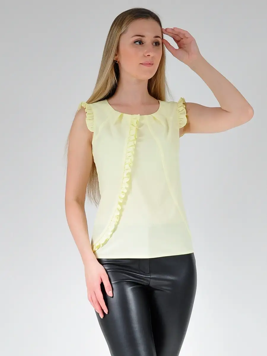 Блузка белая офисная нарядная — изображение 6