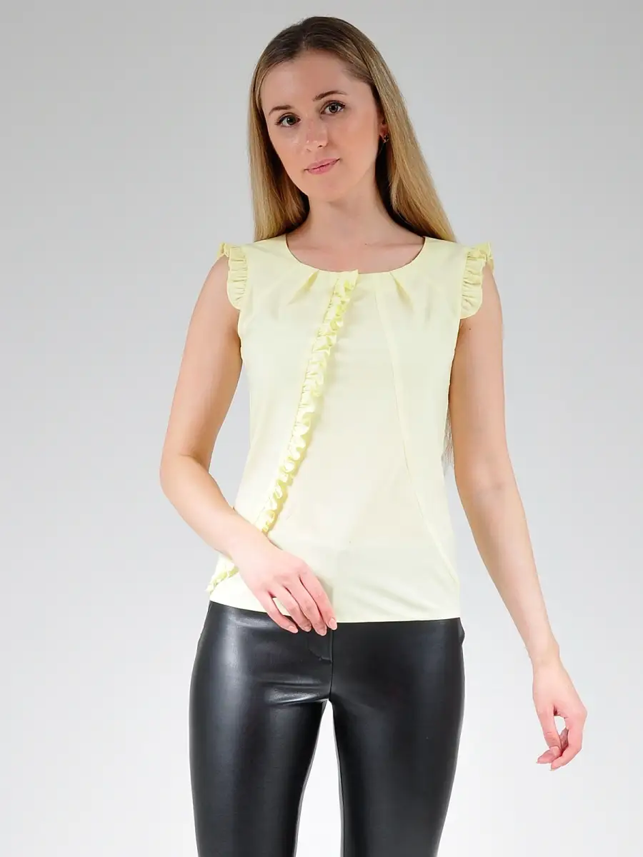 Блузка белая офисная нарядная — изображение 7