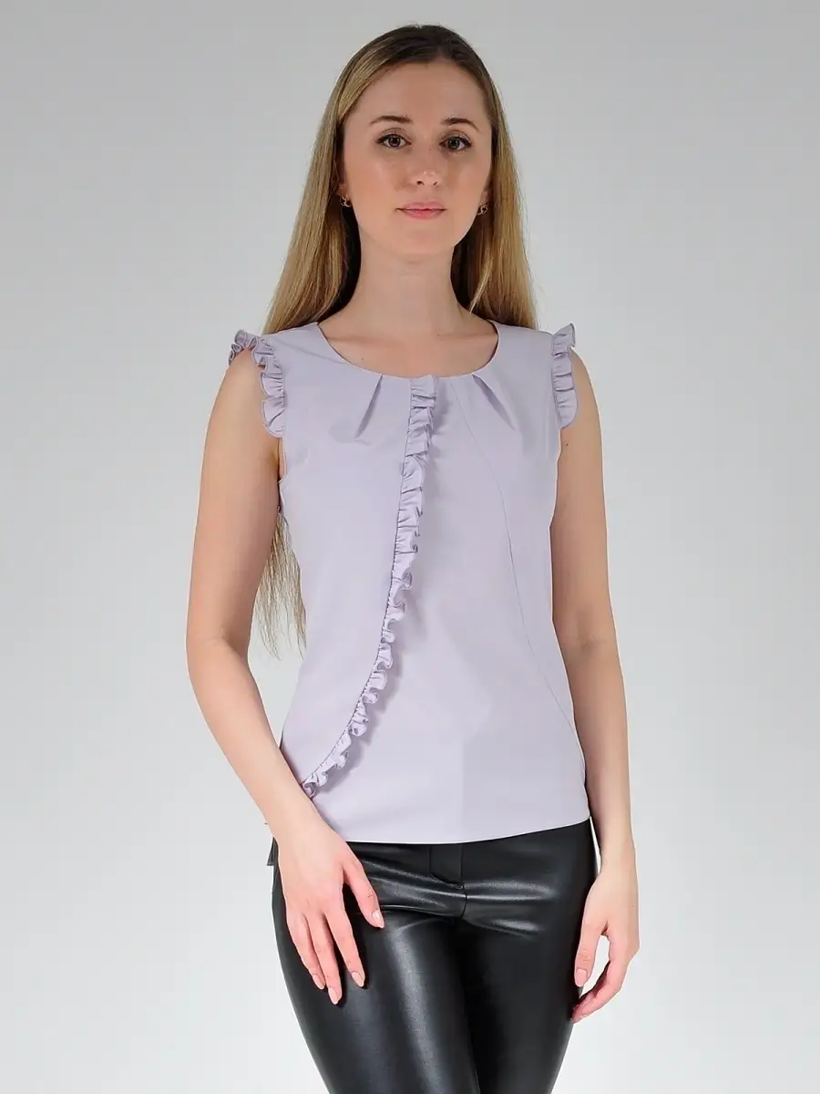Блузка белая офисная нарядная — изображение 3