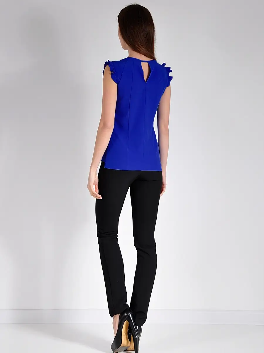 Блузка белая офисная нарядная — изображение 3