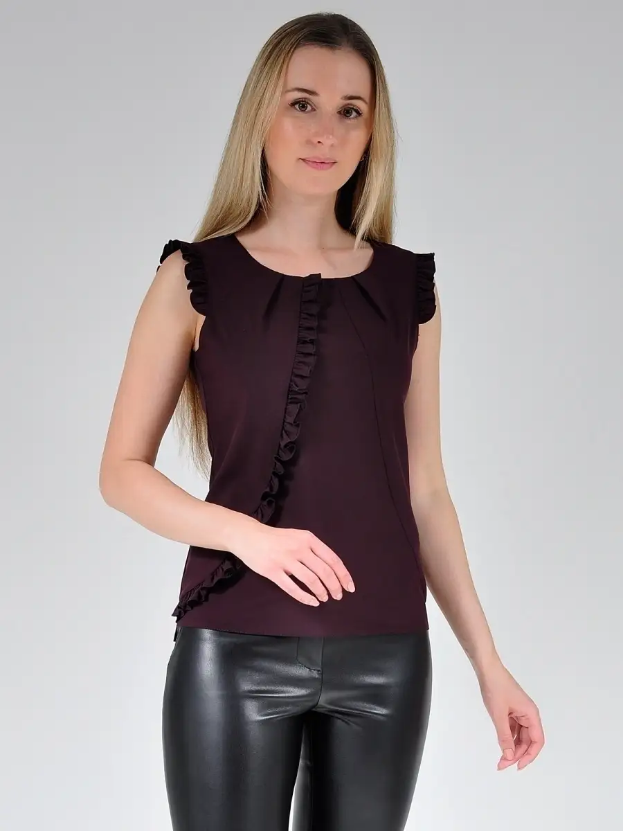 Блузка белая офисная нарядная — изображение 3