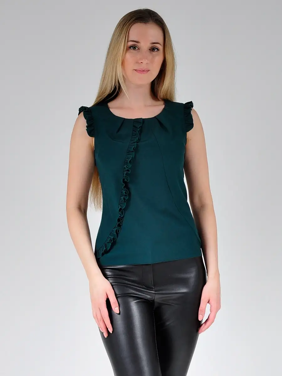 Блузка белая офисная нарядная — изображение 2