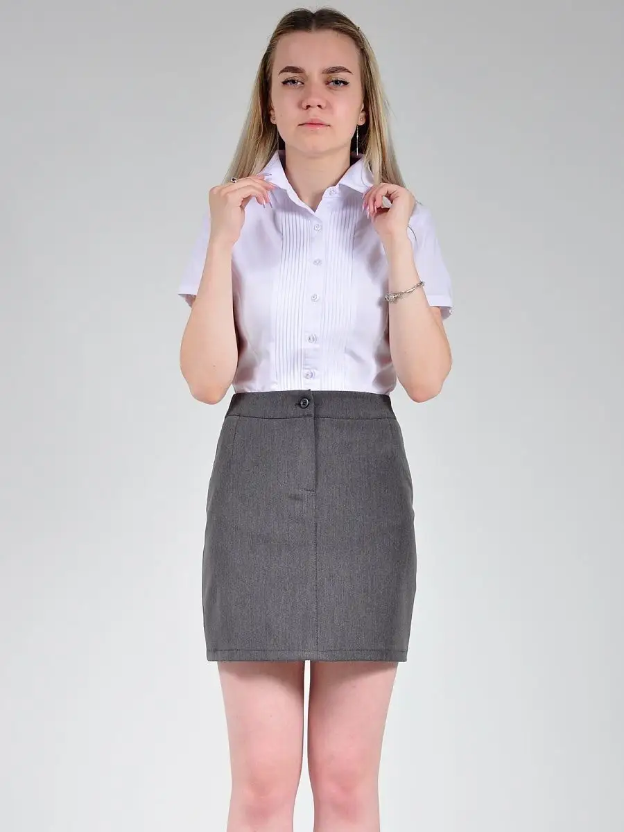 Юбка мини карандаш черная