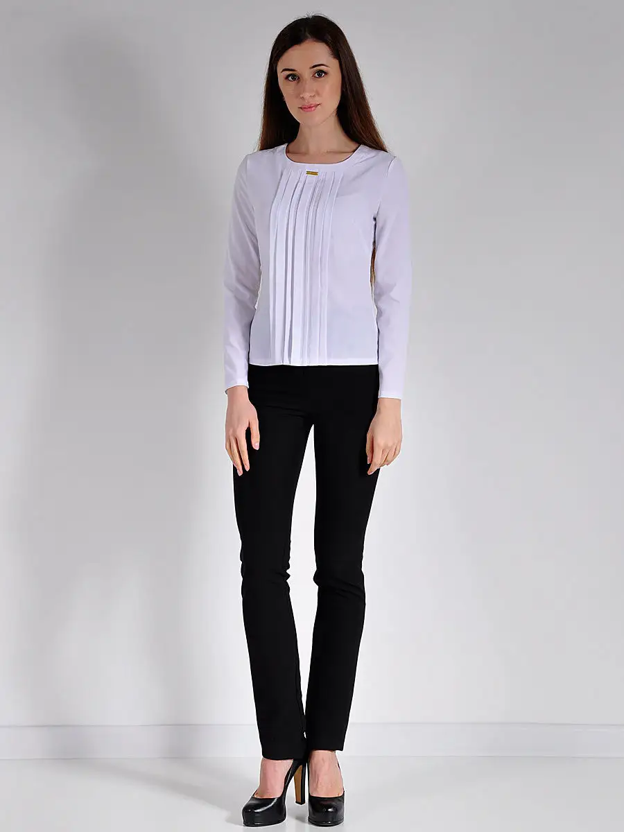 Блузка белая офисная дресс-код — изображение 2