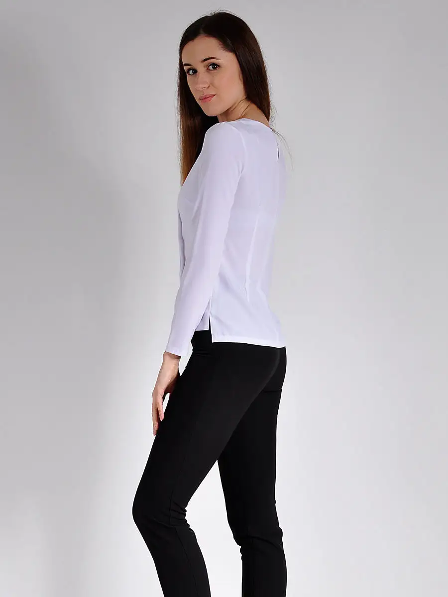 Блузка белая офисная дресс-код — изображение 4