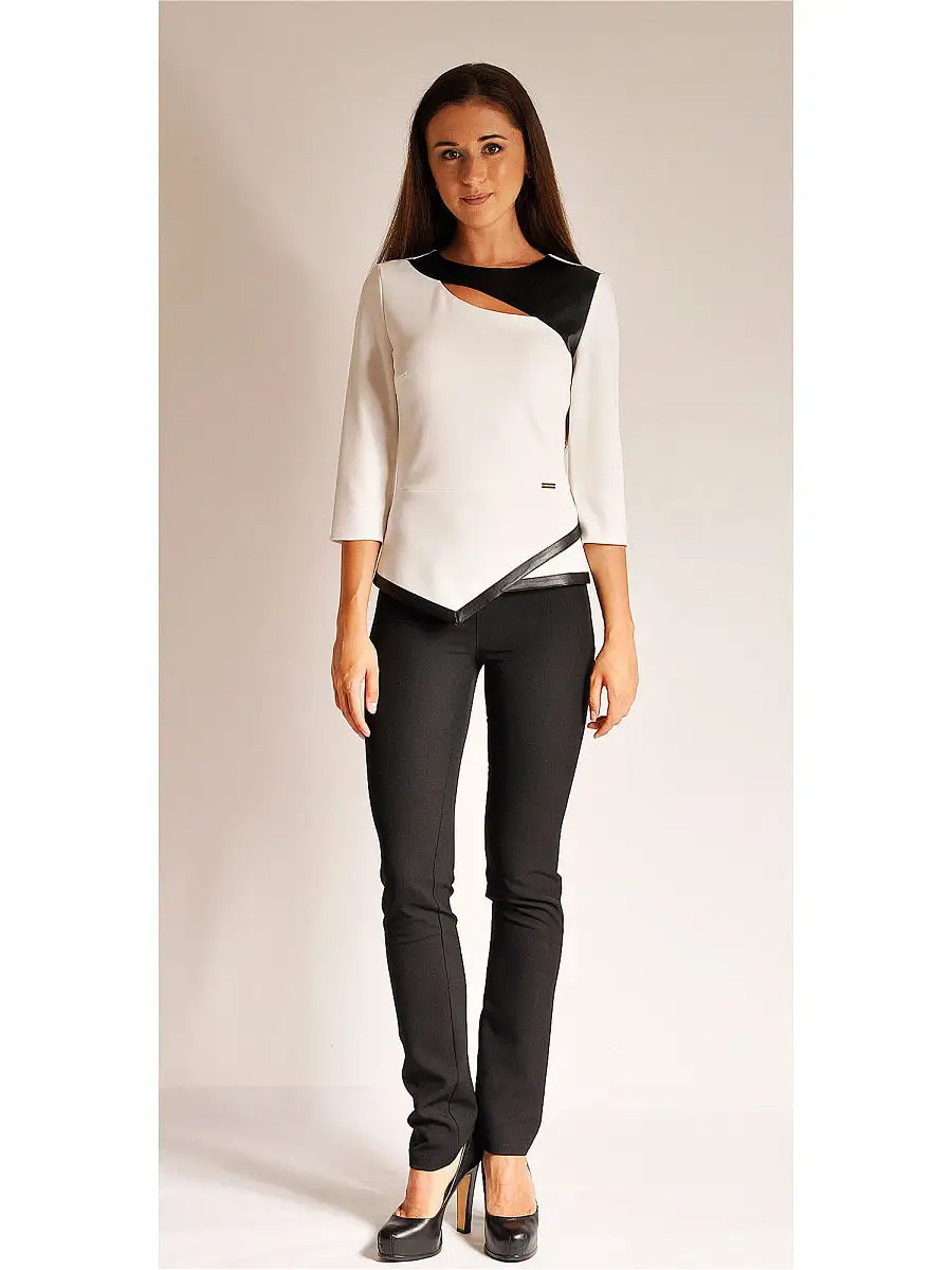 Блузка/белая/офисная/деловая