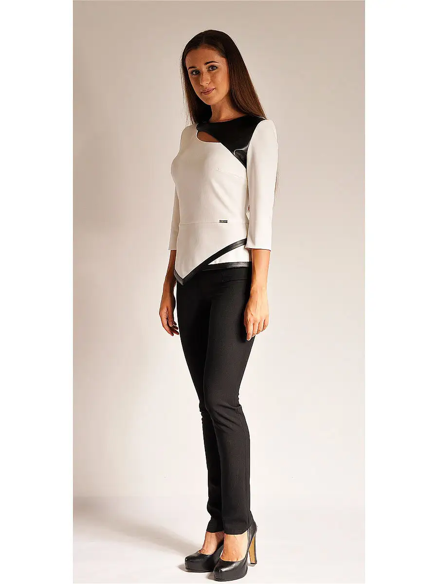 Блузка/белая/офисная/деловая — изображение 2