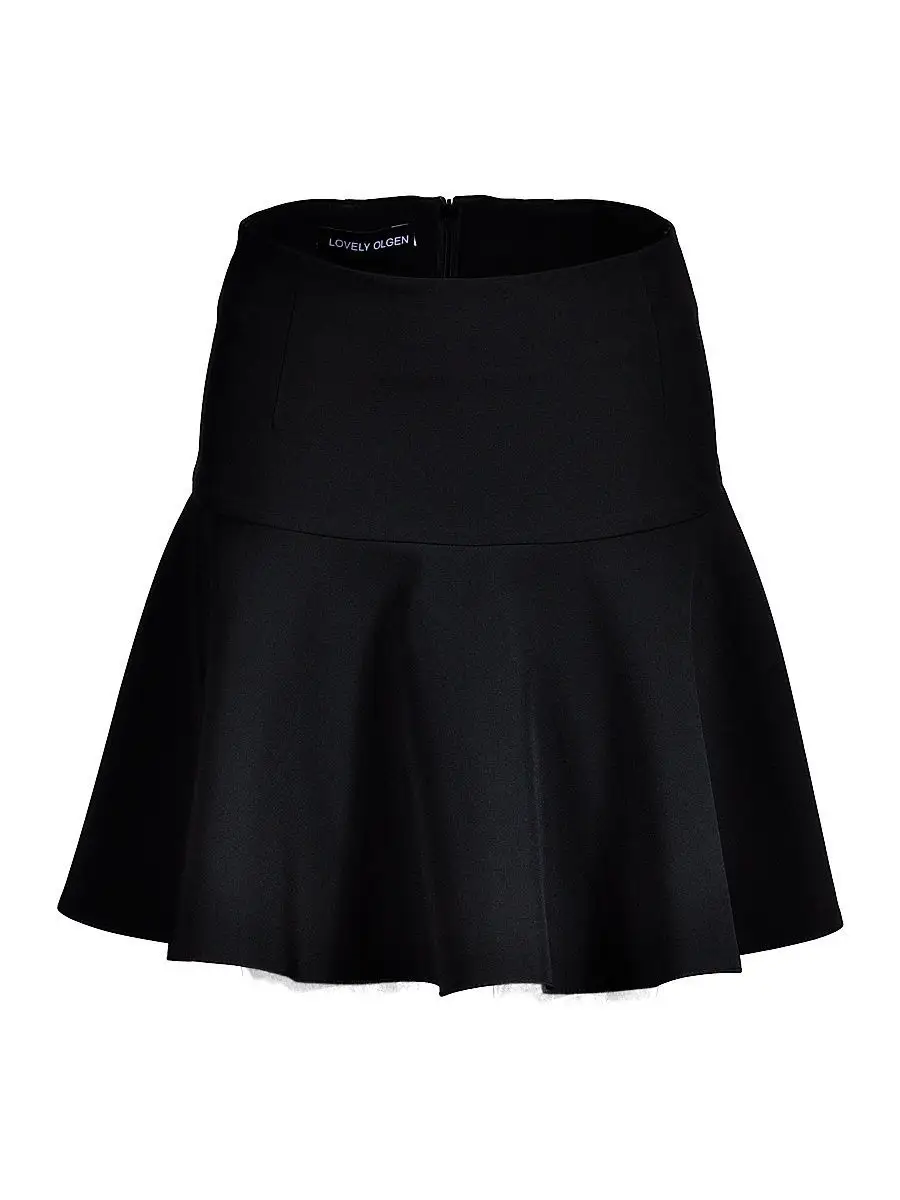 Юбка школьная для девочки с воланом