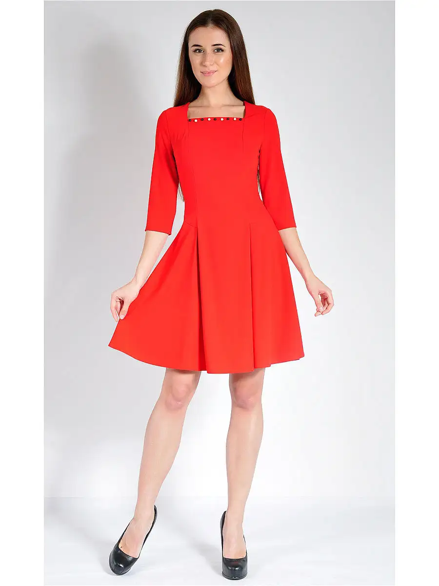 Платье модное офисное нарядное