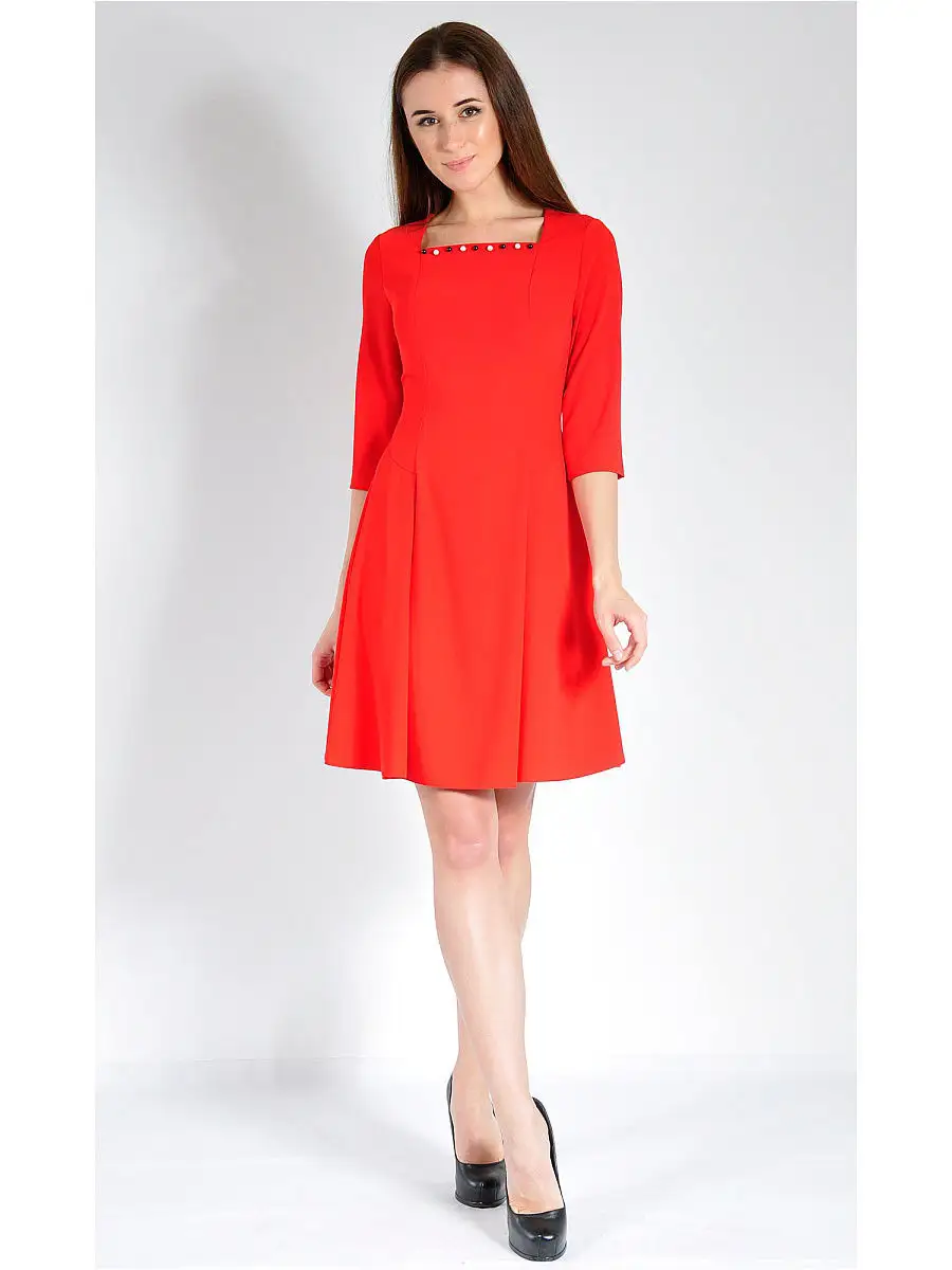 Платье модное офисное нарядное — изображение 2