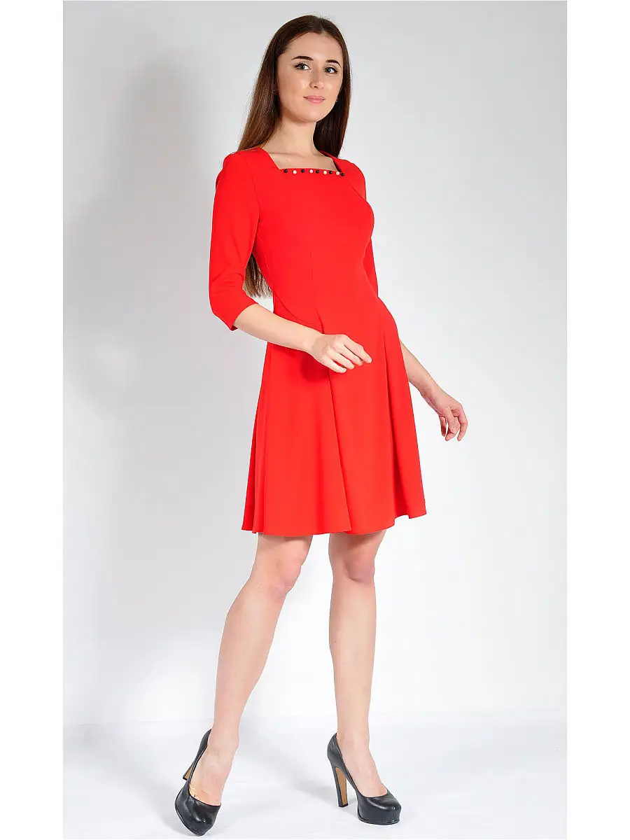 Платье модное офисное нарядное — изображение 3