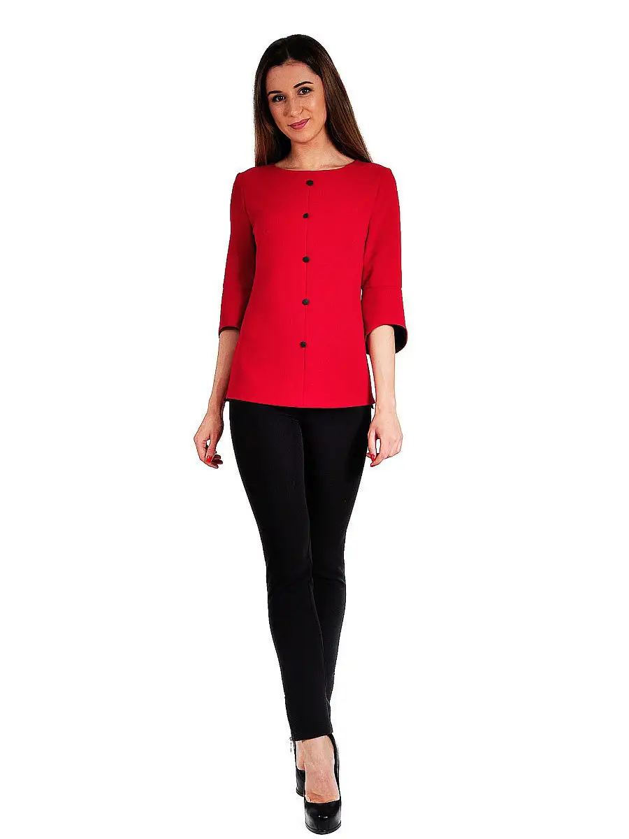 Блузка офисная нарядная модная — изображение 2