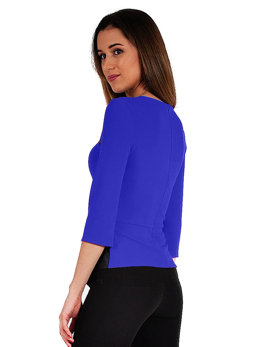 Блузка офисная нарядная под кожу — изображение 4