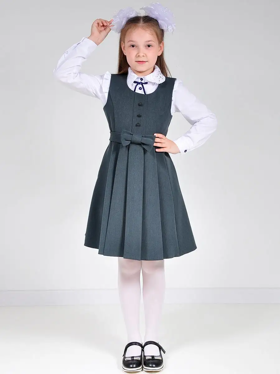 Сарафан школьный платье школьное — изображение 12