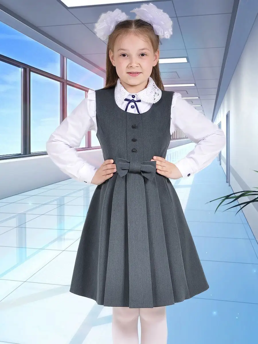 Сарафан школьный платье школьное — изображение 2