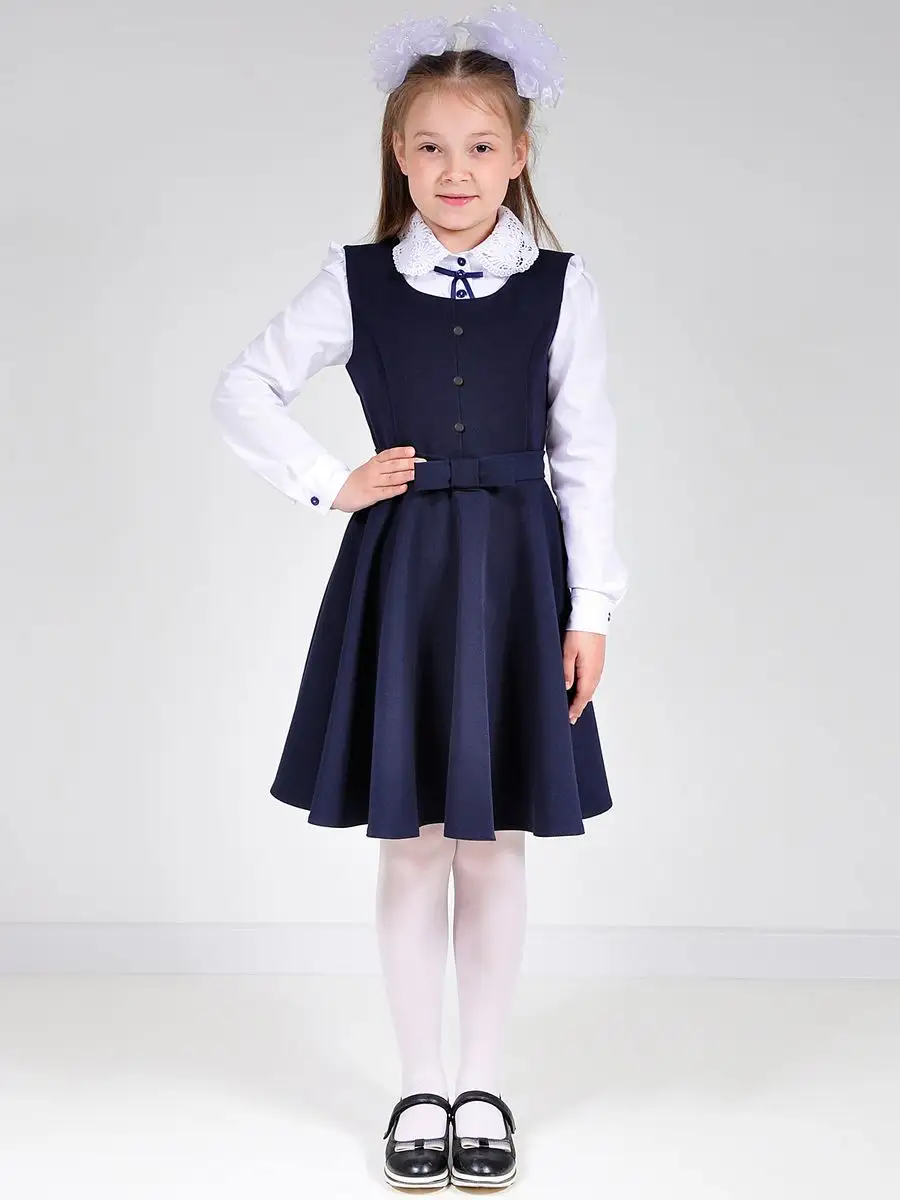 Сарафан школьный для девочек, платье — изображение 12