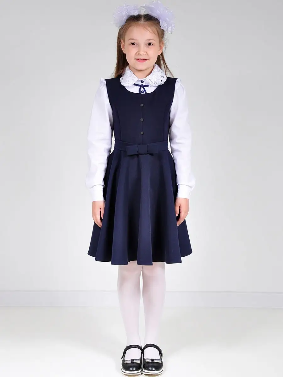 Сарафан школьный для девочек, платье — изображение 14