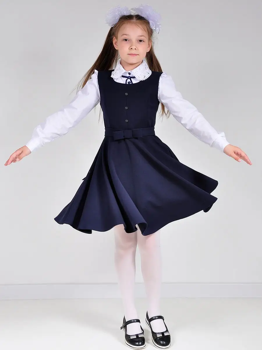 Сарафан школьный для девочек, платье — изображение 3