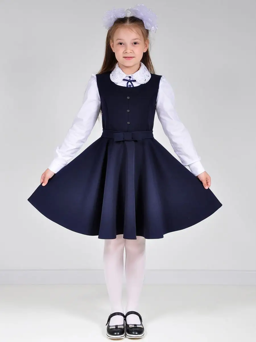 Сарафан школьный для девочек, платье — изображение 7