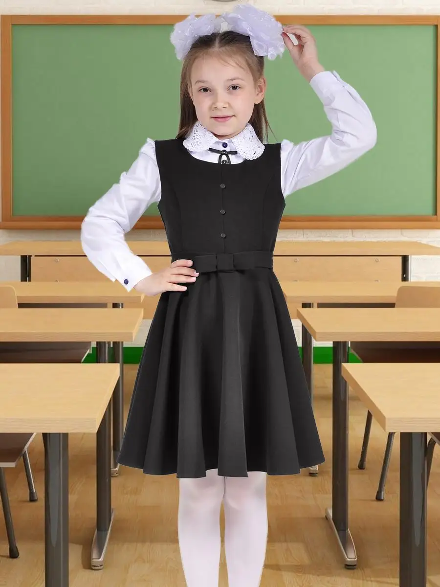 Сарафан школьный для девочек, платье — изображение 10