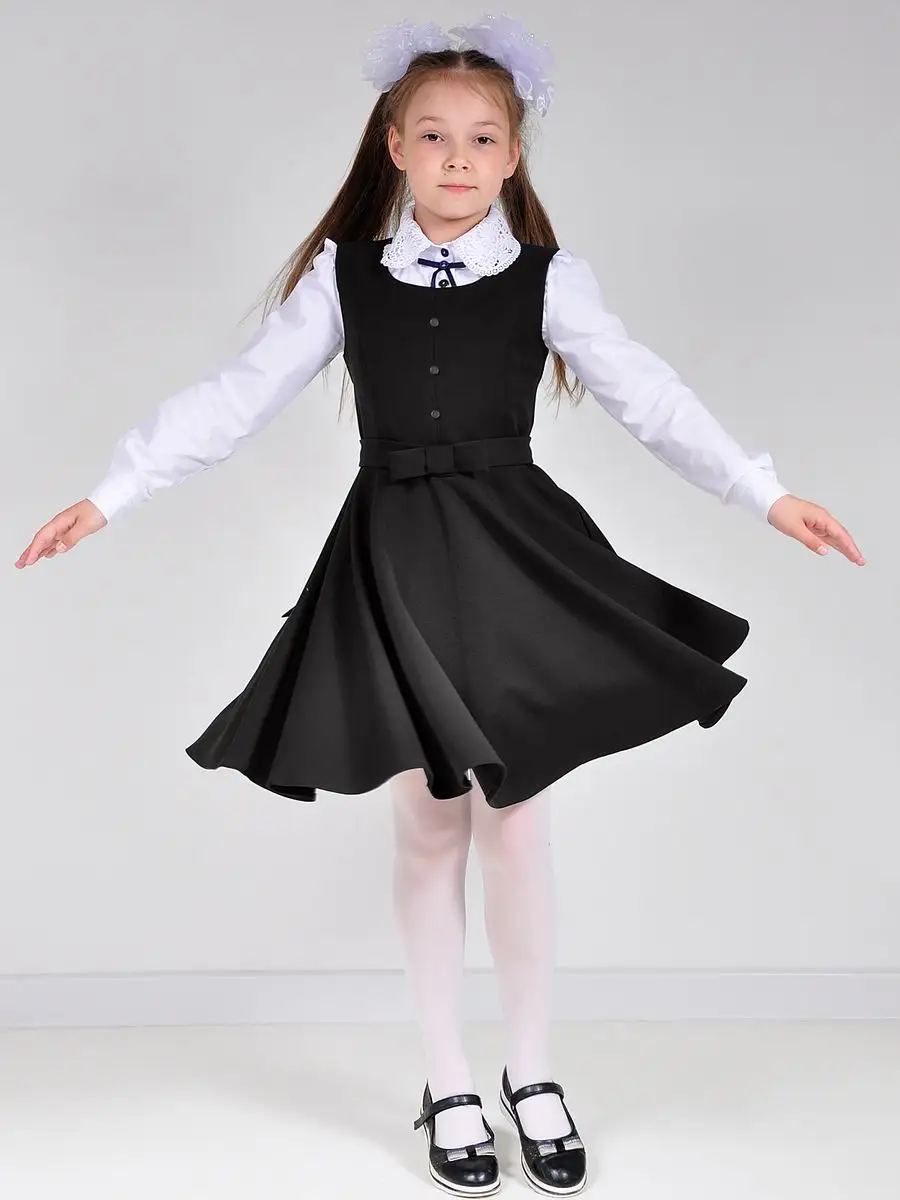 Сарафан школьный для девочек, платье — изображение 3