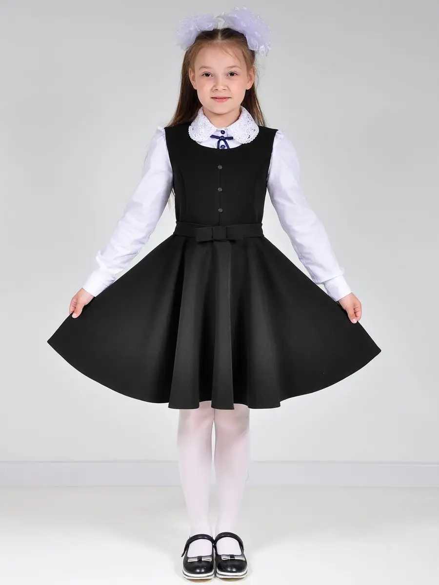 Сарафан школьный для девочек, платье — изображение 7