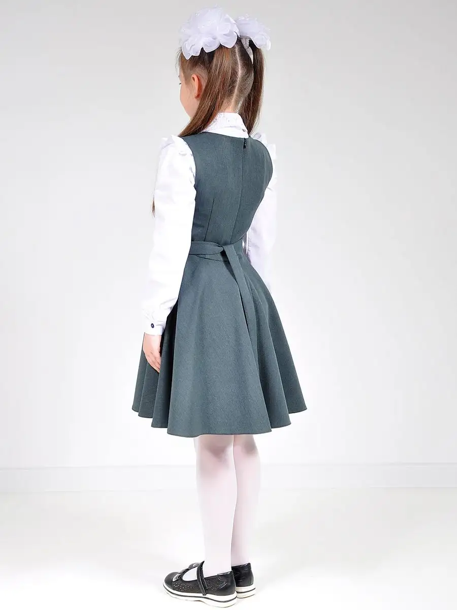 Сарафан школьный для девочек платье — изображение 11