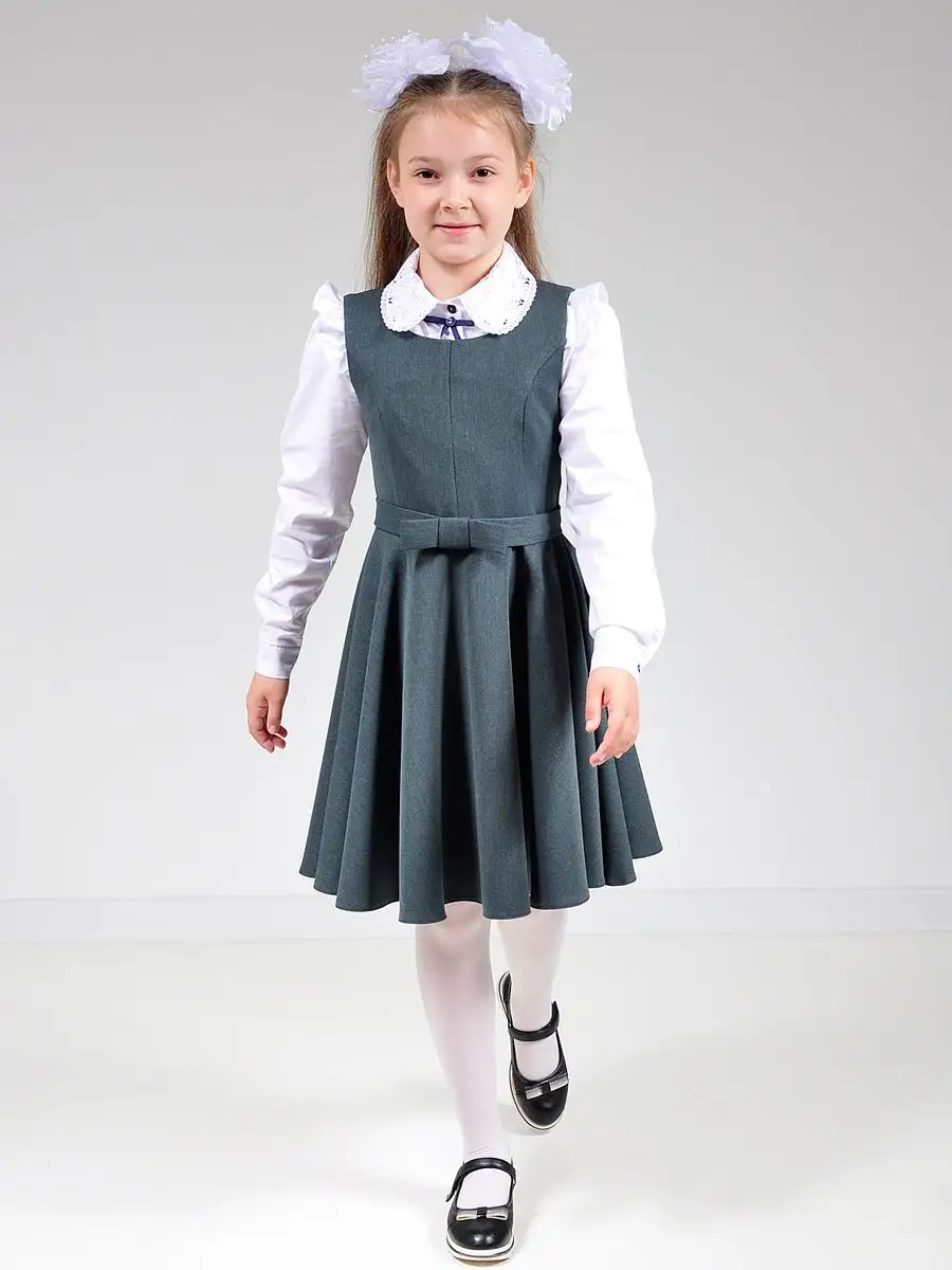 Сарафан школьный для девочек платье — изображение 14