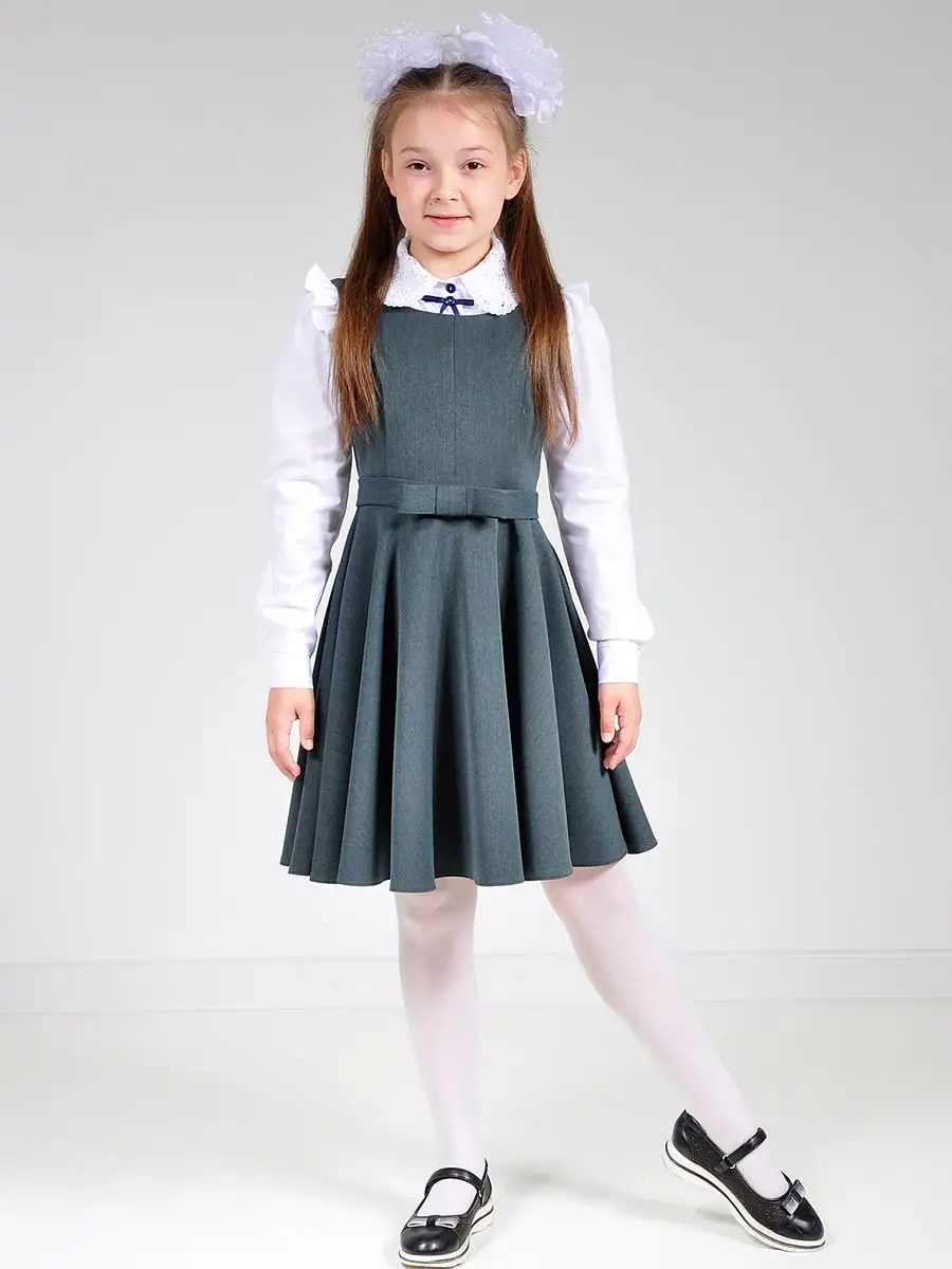 Сарафан школьный для девочек платье — изображение 7
