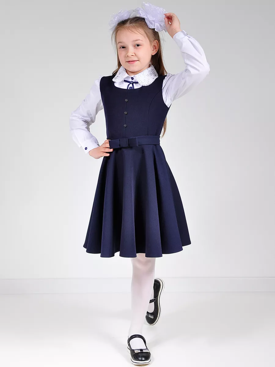 Сарафан школьный для девочек платье — изображение 14