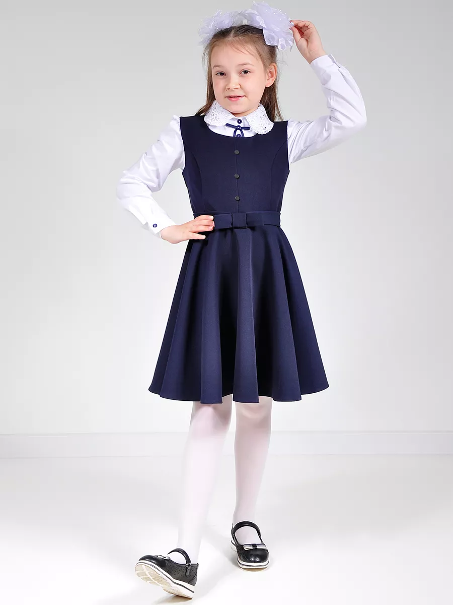 Сарафан школьный для девочек платье — изображение 9