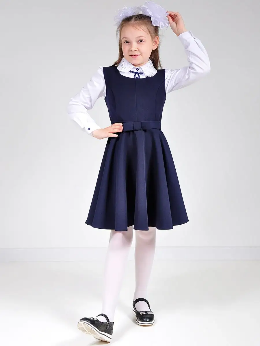 Сарафан школьный для девочек платье — изображение 10
