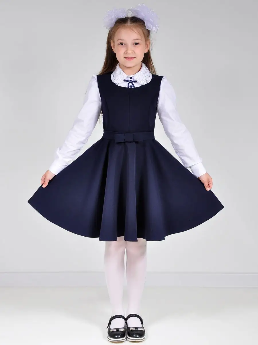 Сарафан школьный для девочек платье — изображение 3
