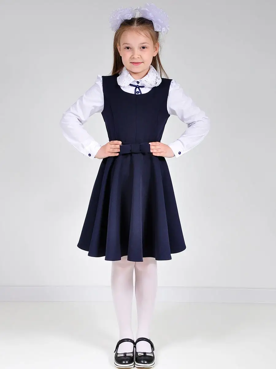 Сарафан школьный для девочек платье — изображение 7