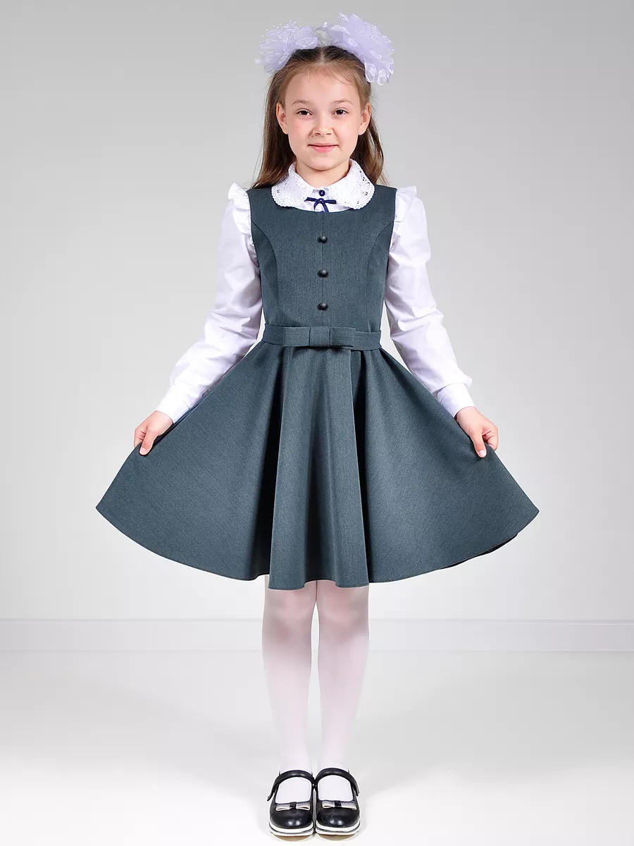Сарафан школьный для девочек платье — изображение 14