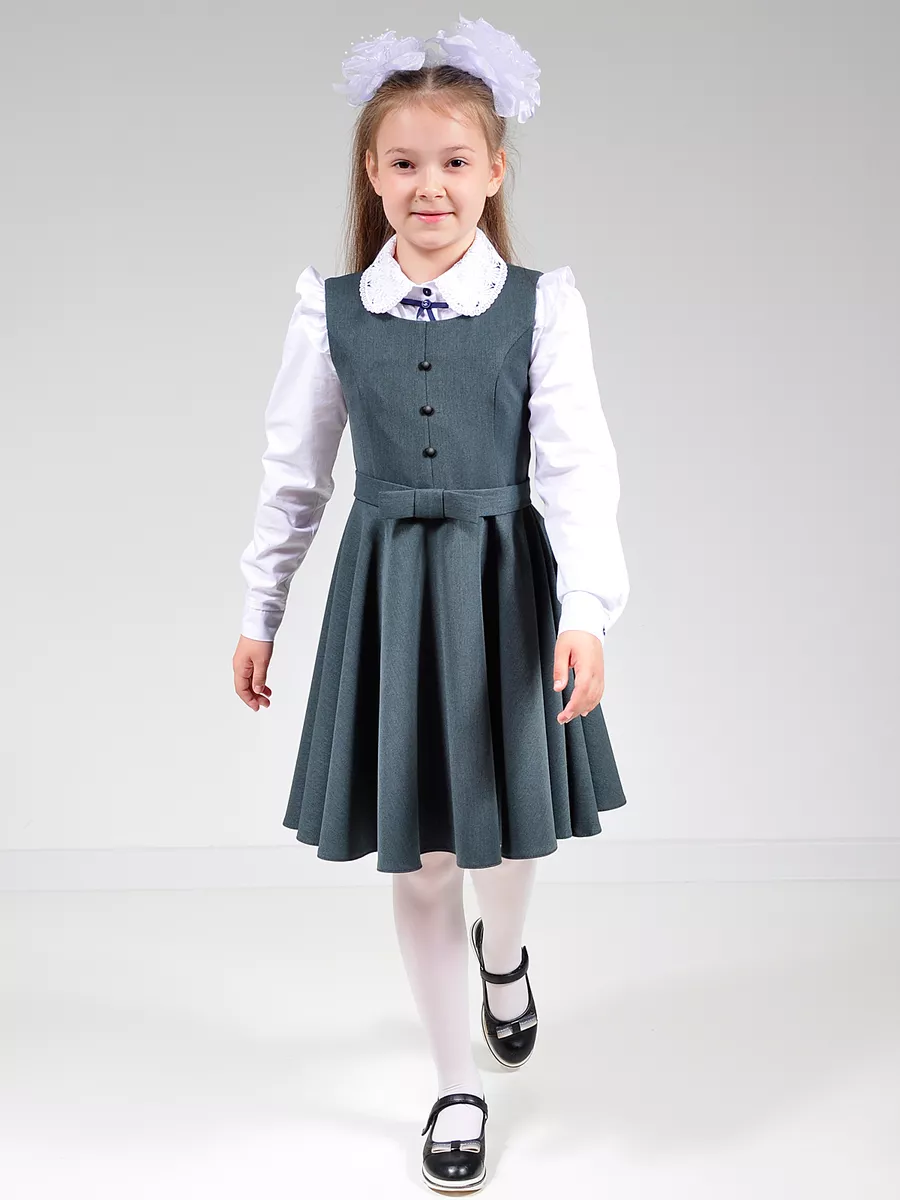 Сарафан школьный для девочек платье — изображение 15
