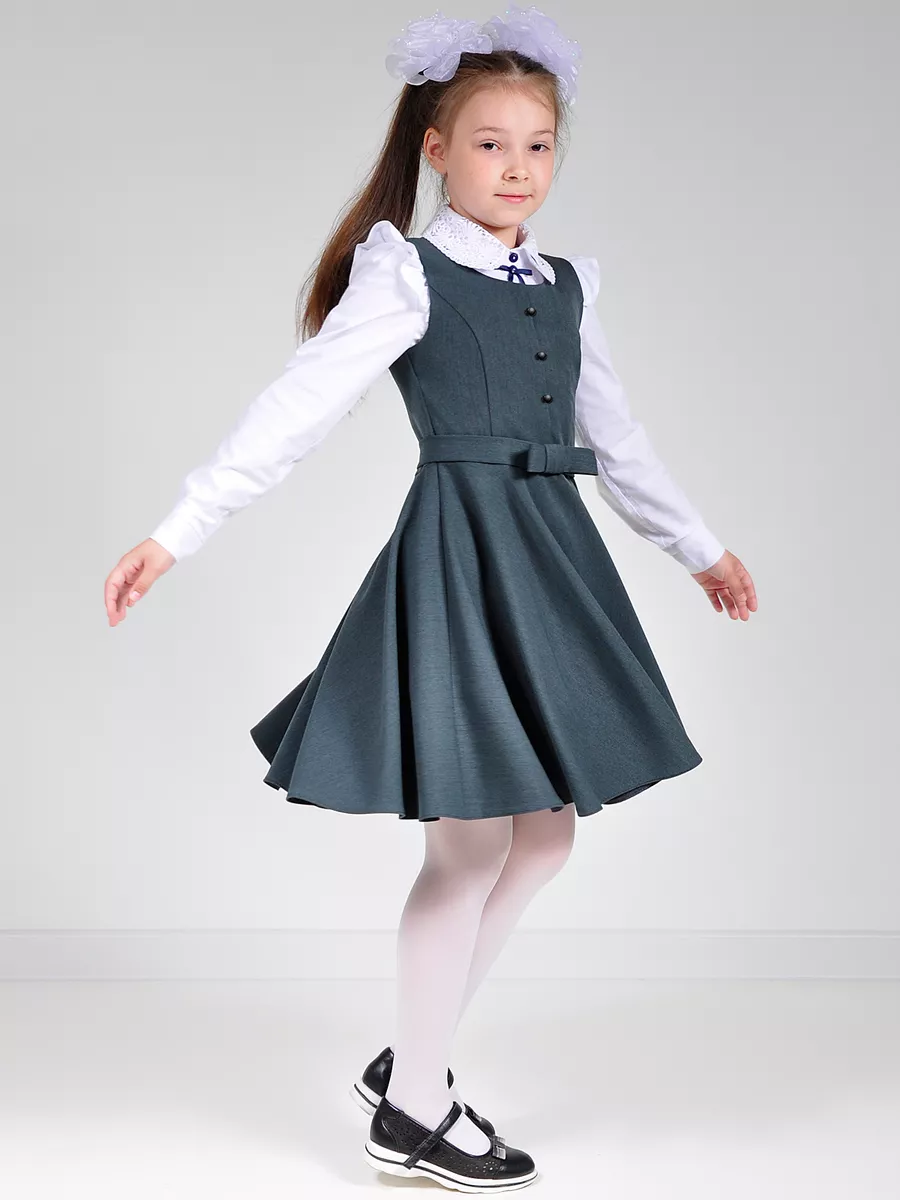 Сарафан школьный для девочек платье — изображение 16
