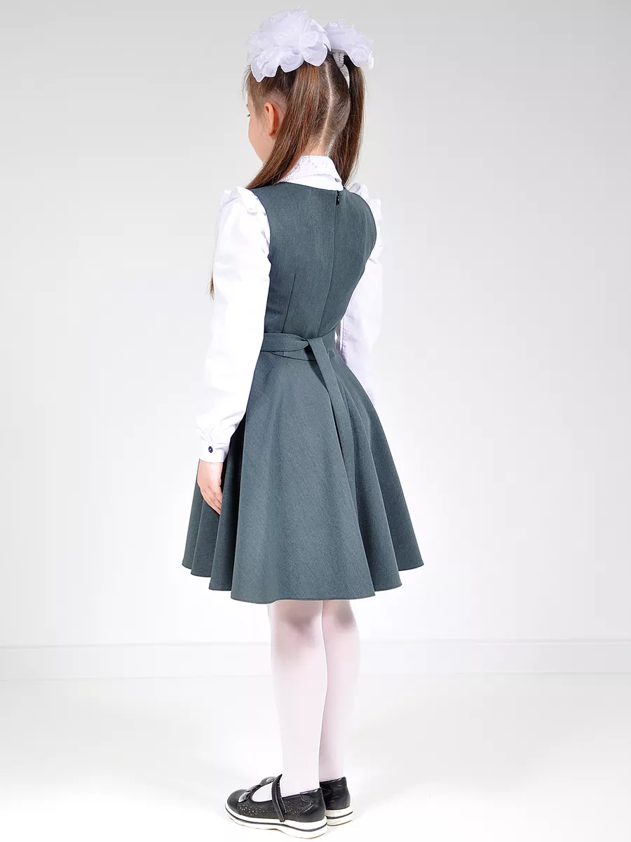 Сарафан школьный для девочек платье — изображение 17