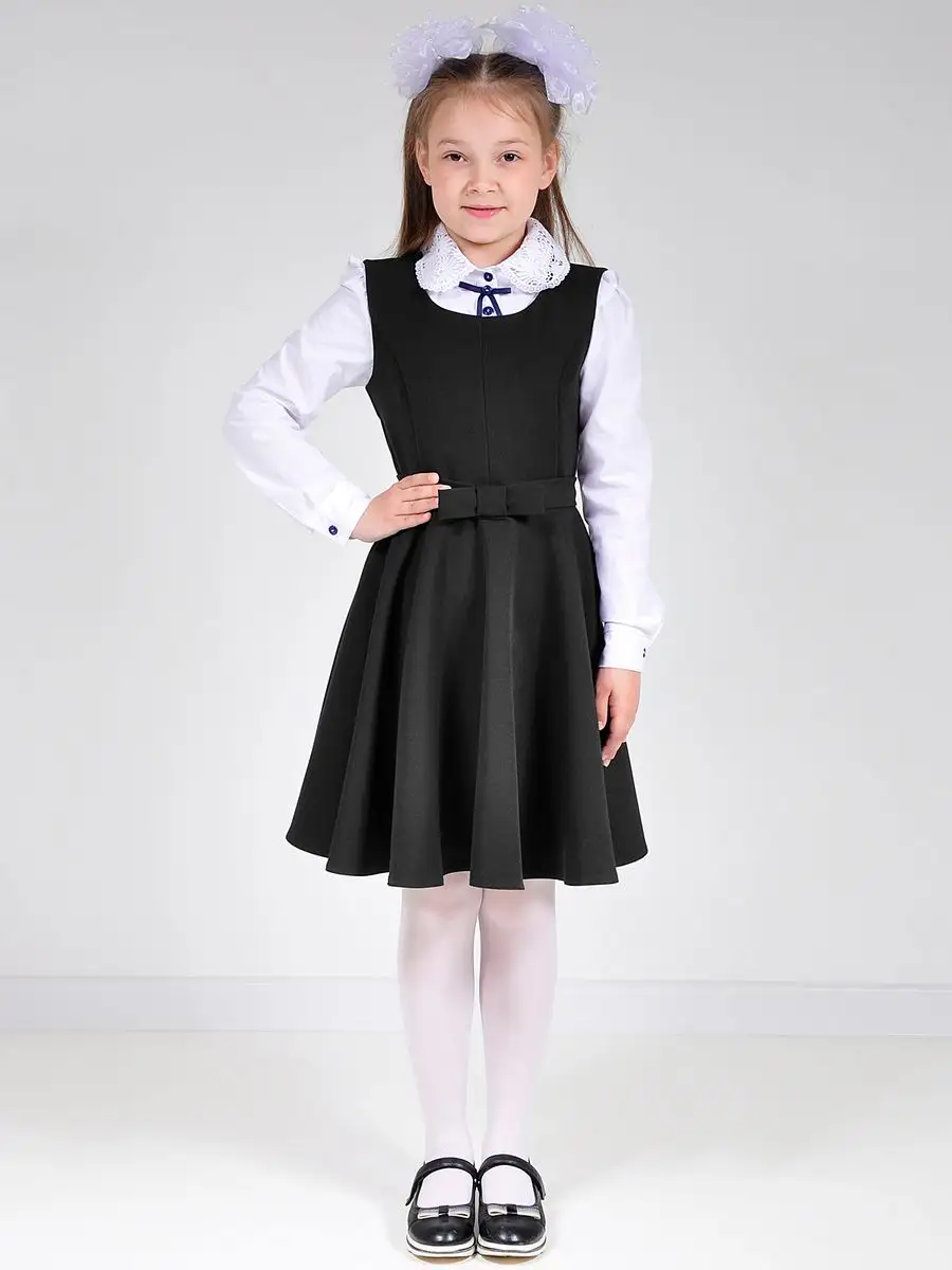 Сарафан школьный для девочек платье — изображение 10